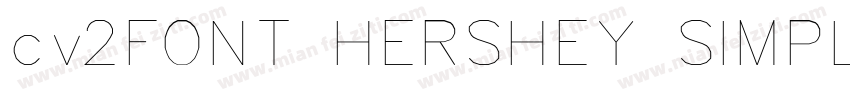 cv2FONT HERSHEY SIMPLEX字体转换